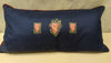 RED GREEN FLORAL PILLOW