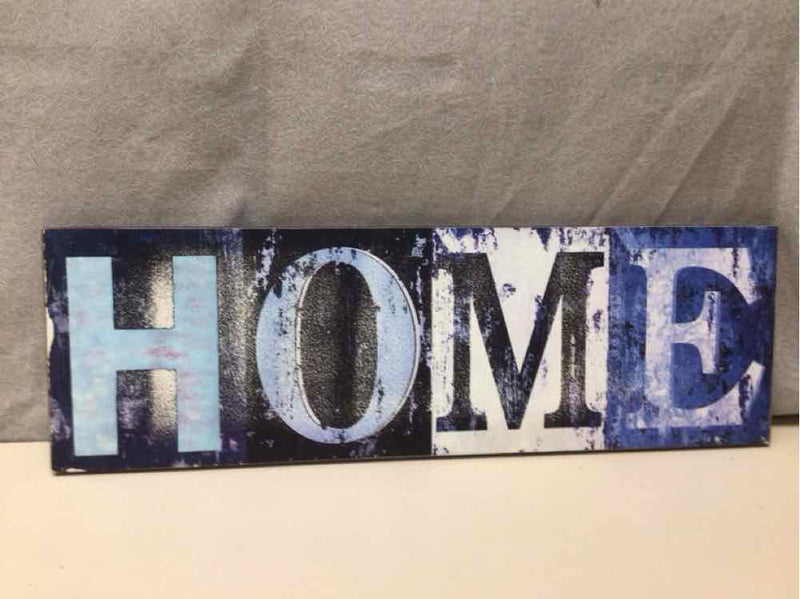 "HOME" BLUE SIGN