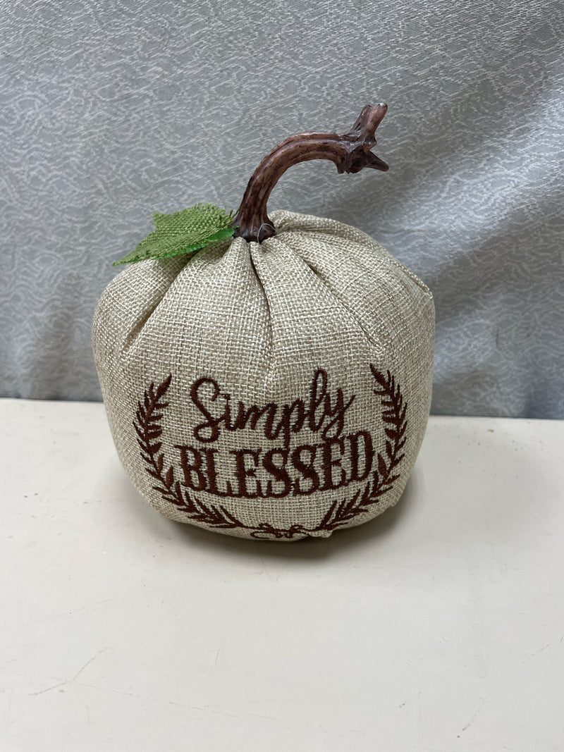 SIMPLY BLESSED TAN PUMPKIN CLOTH