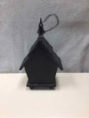 BLACK WOOD BIRDHOUSE