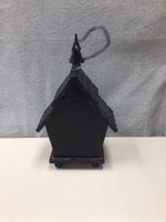BLACK WOOD BIRDHOUSE