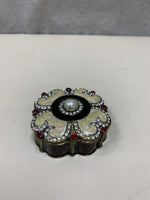 CREAM RED JEWELED BOX