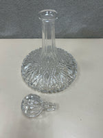 CLEAR GLASS PRESSED DECANTER