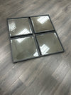 GREY 4 PANEL MIRROR