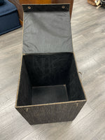 BROWN FABRIC HAMPER