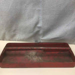 RED METAL TOOL TRAY