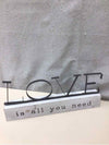 WOOD/METAL LOVE IS ALL YOU NEED