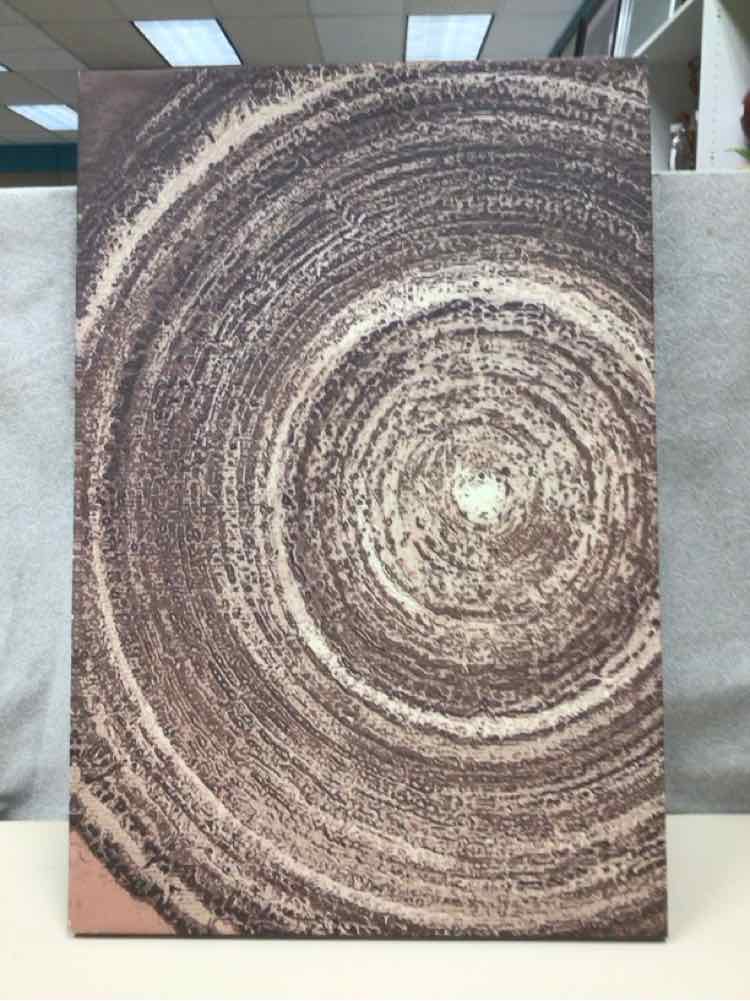 BROWN GEOMETRIC ARTWORK