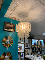 MOTHER OF PEARL HANGING LIGHT