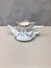 ASIAN FLORAL TEAPOT W/CUP