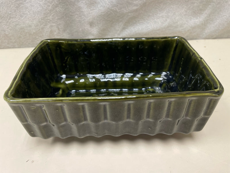 GREEN CERAMIC PLANTER