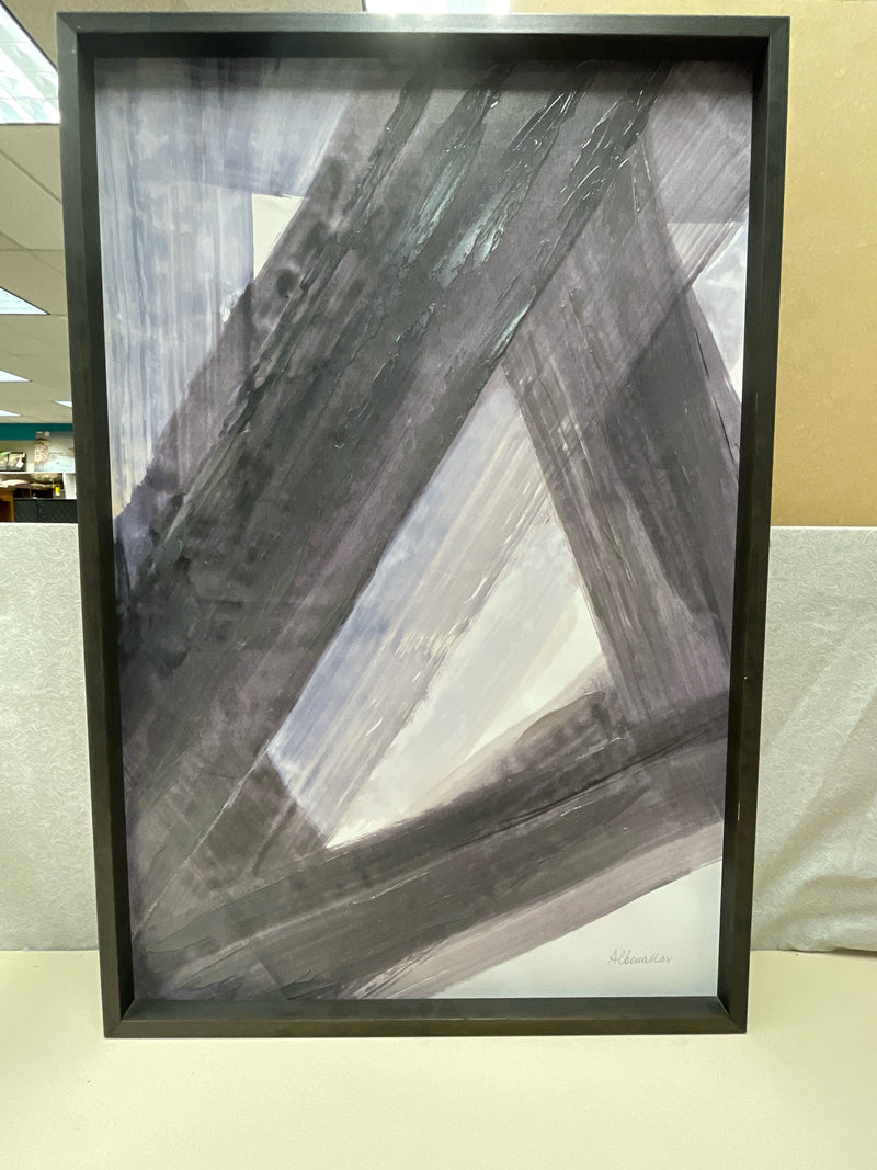 BLUE/GRAY ABSTRACT CANVAS