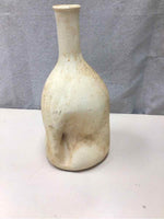DIST. WHITE CRUMPLED VASE