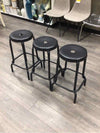 BLACK METAL STOOLS
