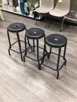 BLACK METAL STOOLS