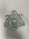 ANGELS FROSTED GLASS CANDLE HOLDER