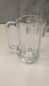 SET OF 4 CLEAR BEER MUGS