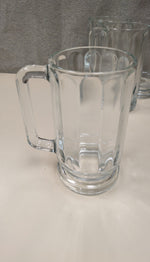 SET OF 4 CLEAR BEER MUGS