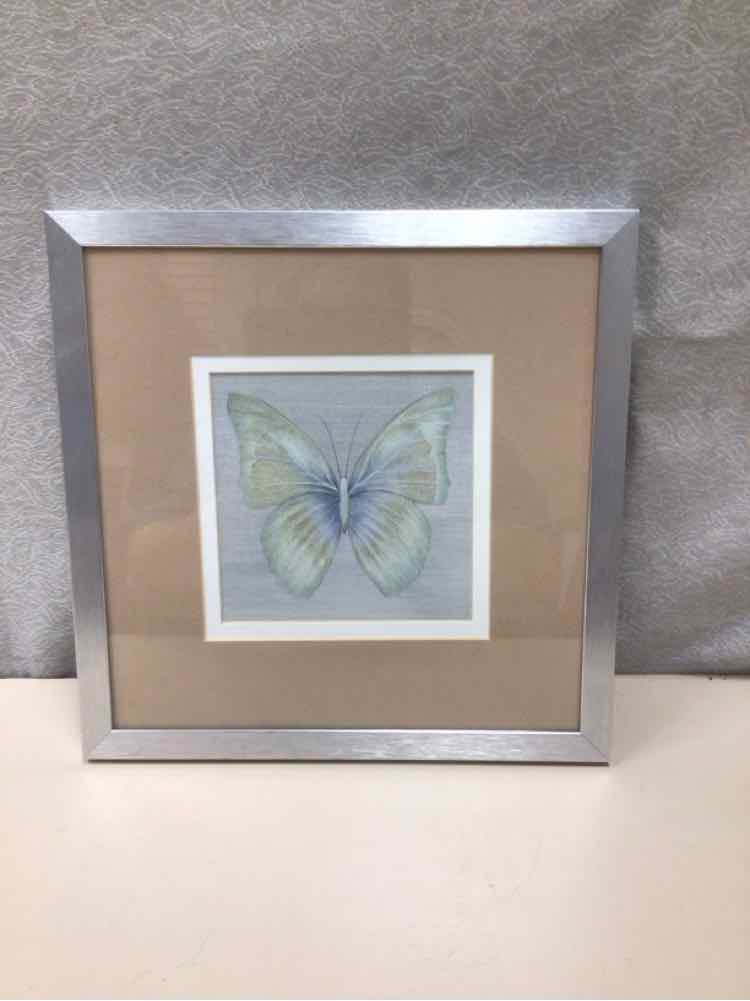 GREEN/BLUE BUTTERFLY ARTWORK
