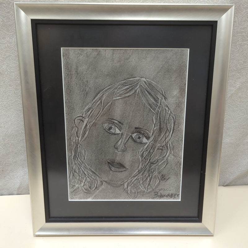 SILVER FRAME FEMALE PORTRAIT