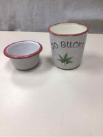 GO BUCKS CERAMIC JAR/VASE