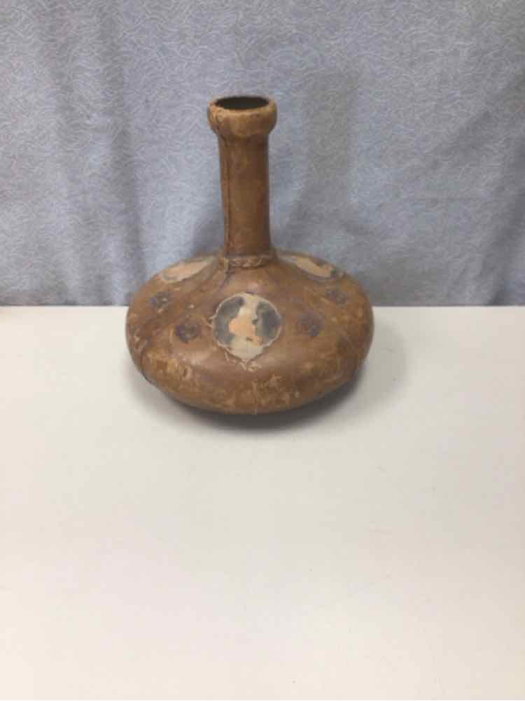 LEATHER COVERED JUG NO TOP