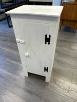 SMALL WHITE STORAGE CABINET