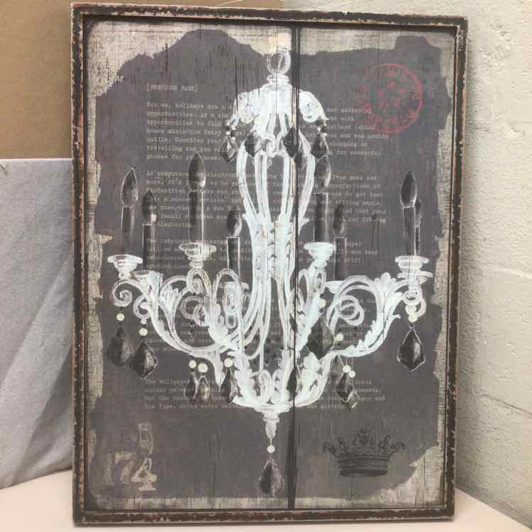 DISTRESSED CHANDELIER PIC