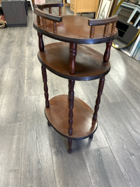 CHERRY 3 TIER SIDE TABLE