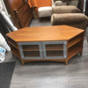 WOOD MULTI-TIER CORNER CONSOLE