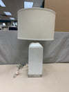 WHITE SQUARE BASE LAMP