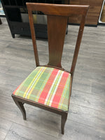 CHERRY PEDESTAL ROUND TABLE W/4 CHAIRS