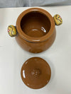 LARGE CARAMEL CERAMIC JAR