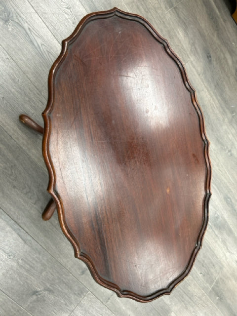 CHERRY OVAL SHAPED COFFEE TABLE