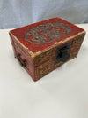 ANTIQUE RED ASIAN JEWELRY BOX