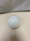 WHITE GLASS DECOR BALL