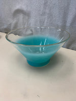 ANCHOR HOCKING BLENDO TEAL GLASS BOWL