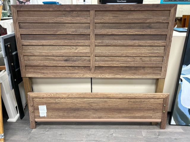 BROWN SLATTED HEAD/FOOT BOARD ONLY