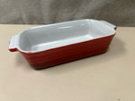SMALL RED SERVING DISH