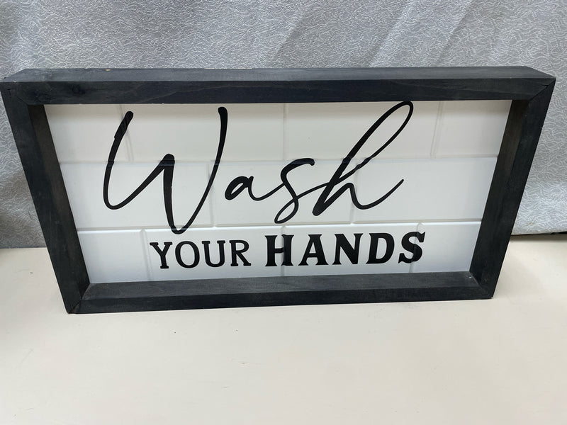 WASH YOUR HANDS WALL DECOR