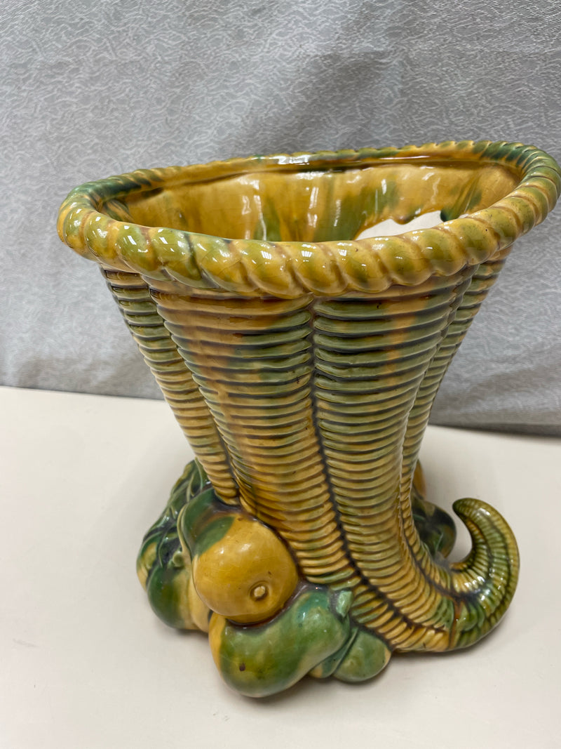 CORNUCOPIA CERAMIC VASE