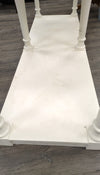 OVERSIZED WHITE WOOD CONSOLE