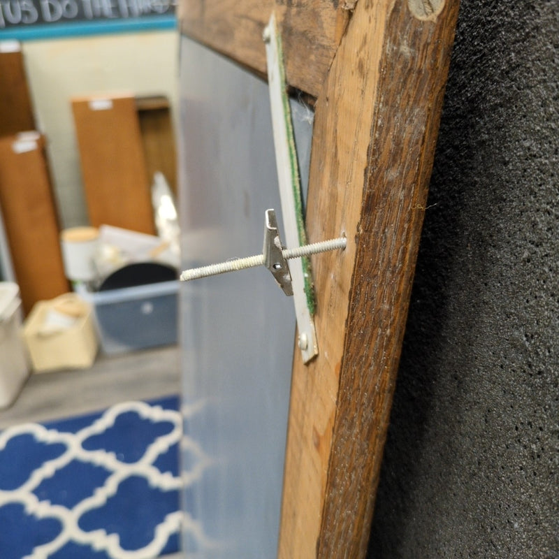 LARGE WOOD FRAME MIRROR