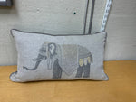 GRAY/BEIGE ELEPHANT PILLOW