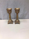 2 ORNATE GOLD CANDLESTICKS
