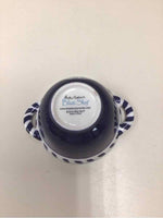 "INDGO CRAB" BLUE/WHITE DISH