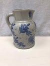GRAY/BLUE FLORAL PITCHER