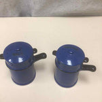 BLUE METAL S+P SHAKERS W/HANDLE