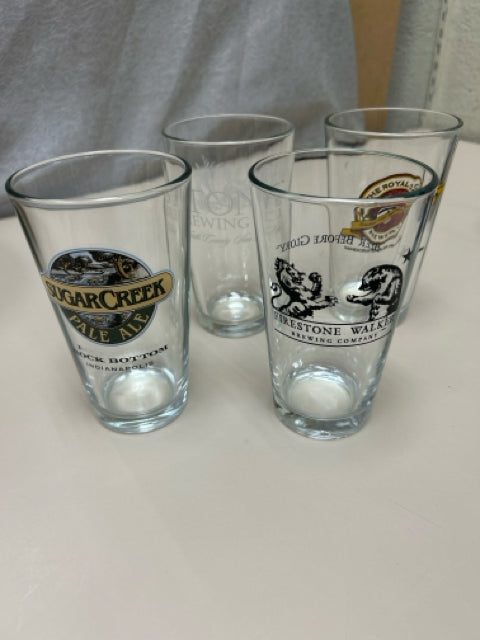 4 ASSOR BEER GLASSES