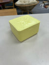 VINTAGE YELLOW PLASTIC CONT